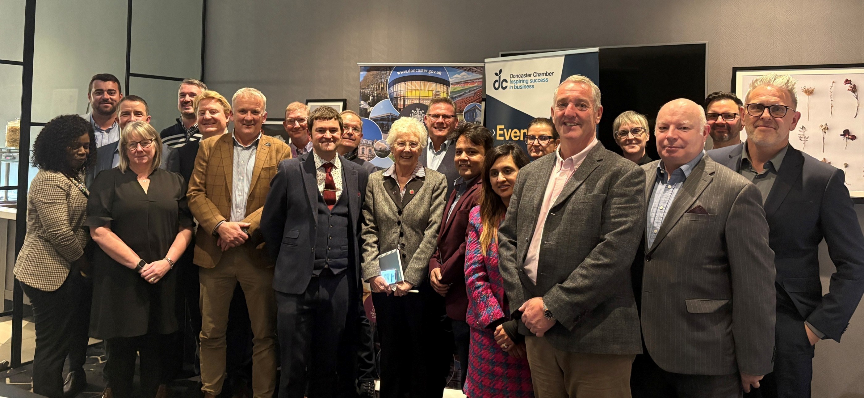 Mayor Ros Jones and the business advisory group Mayor Ros Jones and the business advisory group