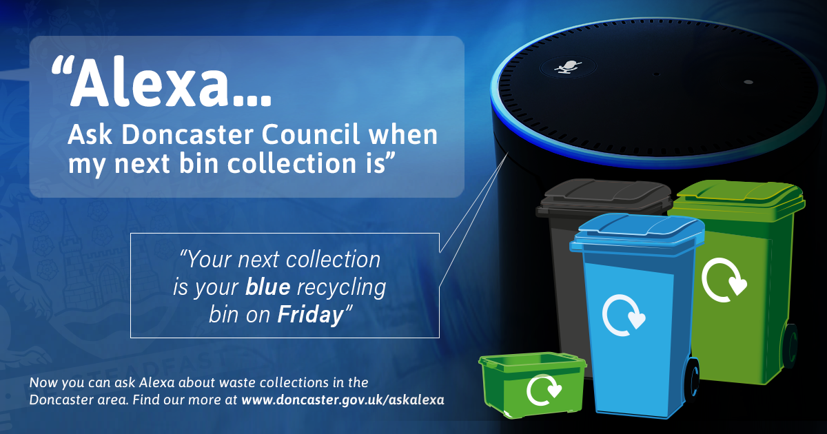 ‘Ask Alexa’ about bin collections City of Doncaster Council